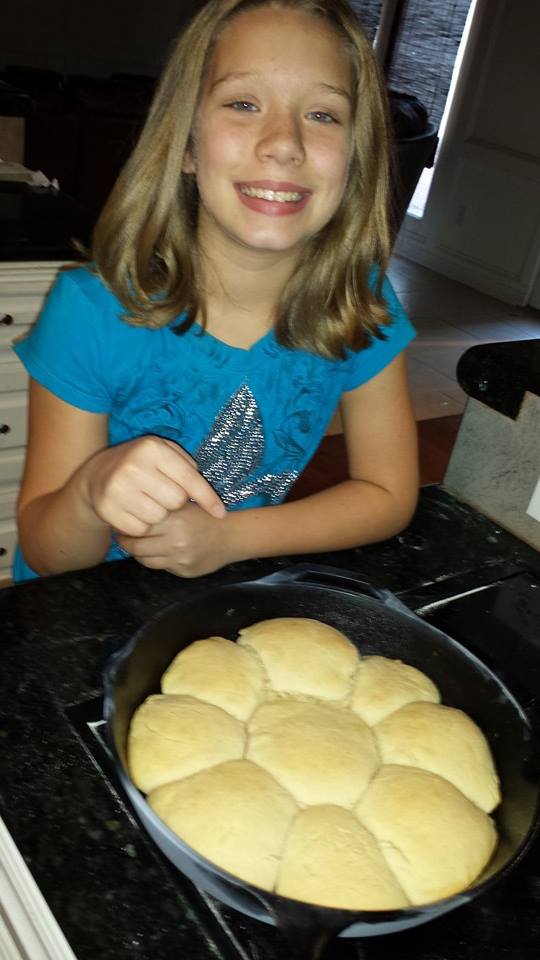 Fresh-baked rolls from scratch. Proud moment.