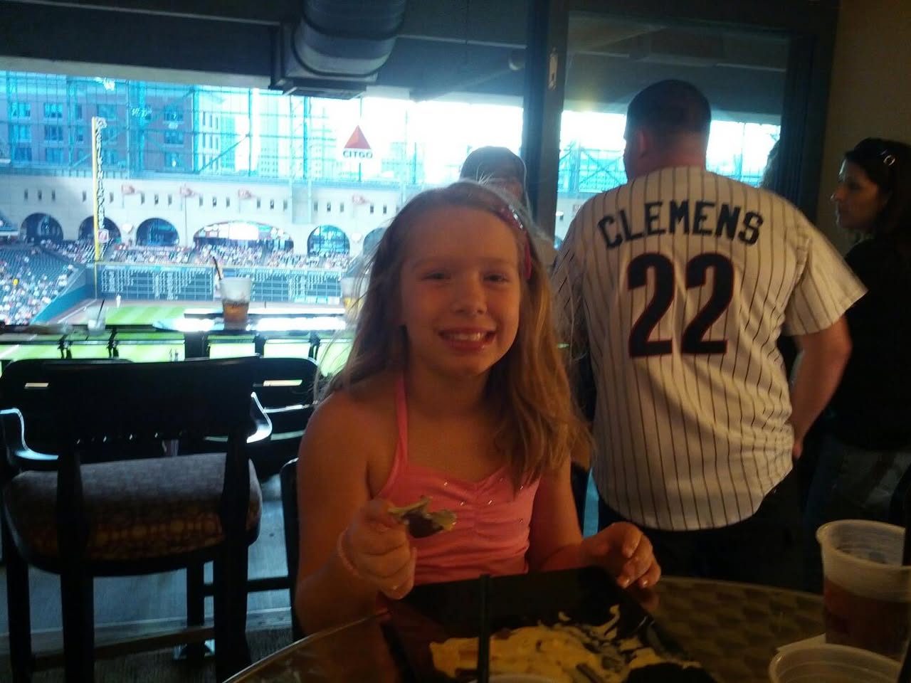 Astros game from the suite