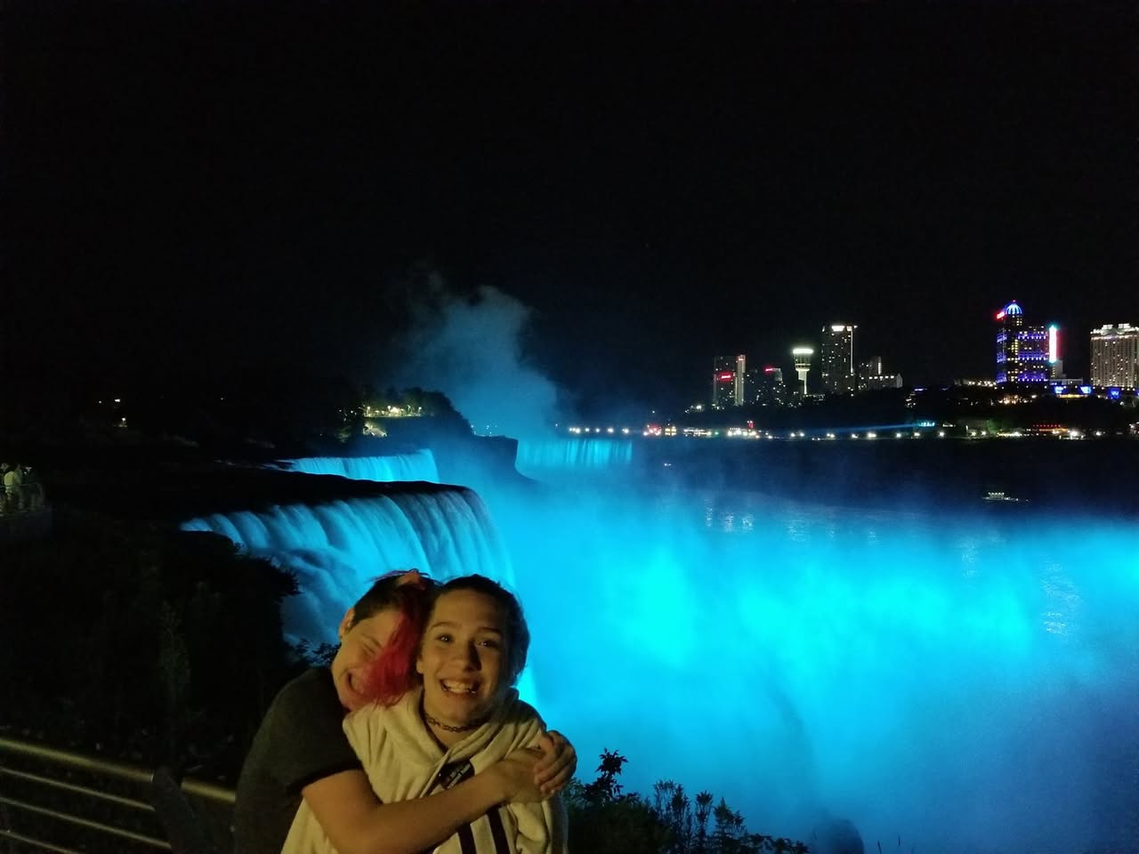 Niagara Falls at night