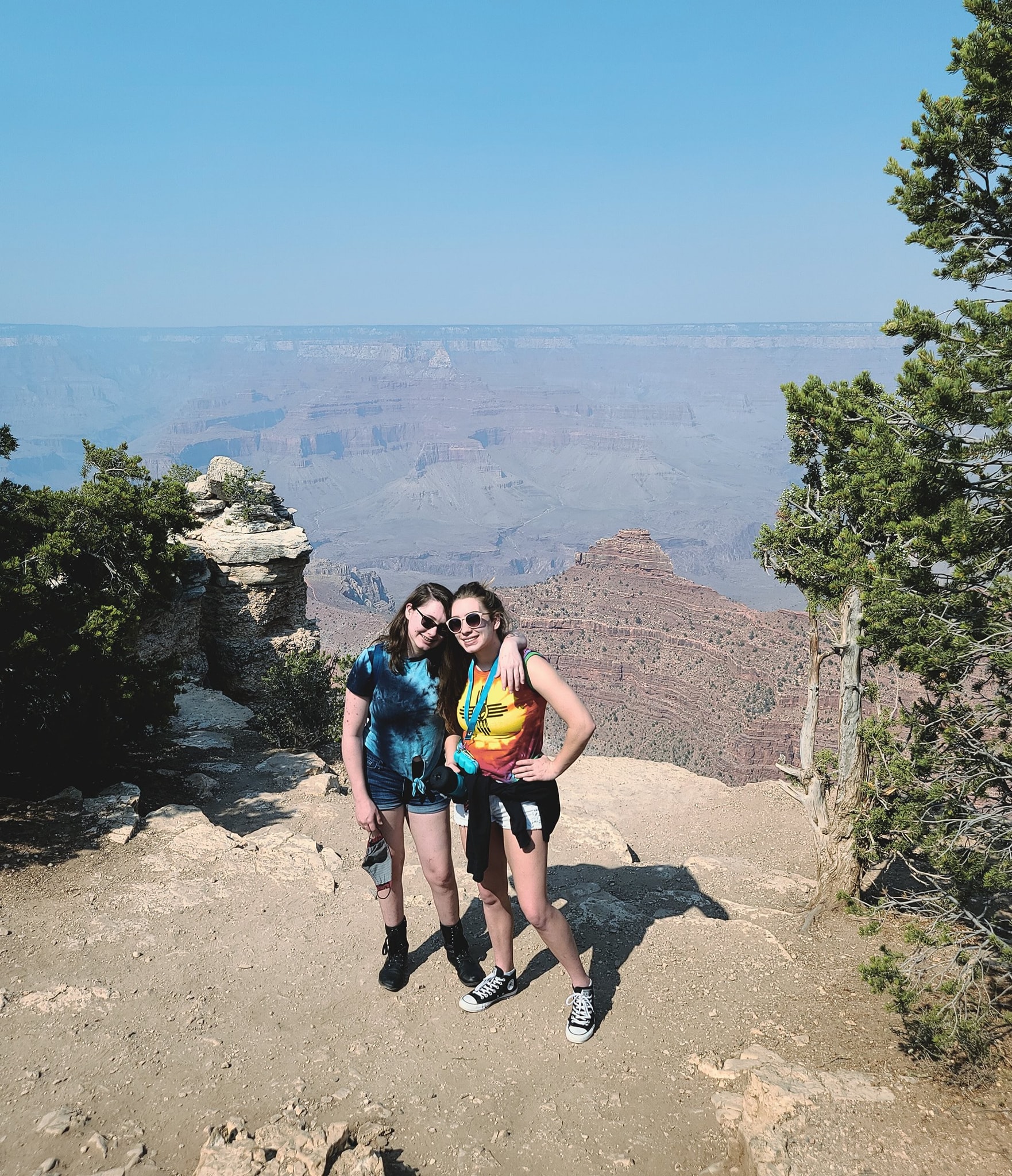 The Grand Canyon with my crew. They pretended not to be impressed.